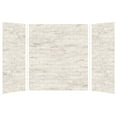 thumbnail image 1 of Transolid SWK603672-48 SaraMar 36-in X 60-in X 72-in Glue to Wall 3-Piece Shower Wall Kit, Biscotti Marble Enclosures, 1 of 8