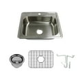 thumbnail image 1 of Transolid K-Stsb25227-1 Select 25" Drop In Single Basin Stainless Steel Kitchen Sink -, 1 of 4