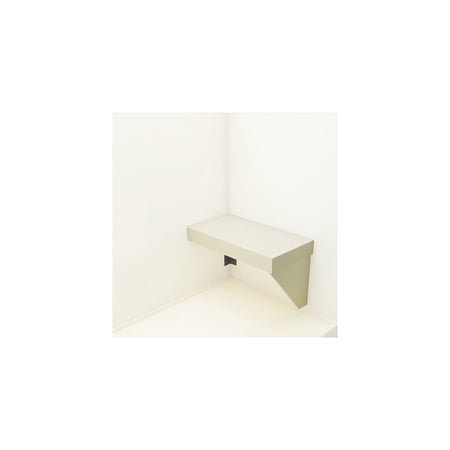 Transolid Studio Rectangular Shower Seat - 12" x 24" x 3" - 12" x 24" x 3" Biscuit