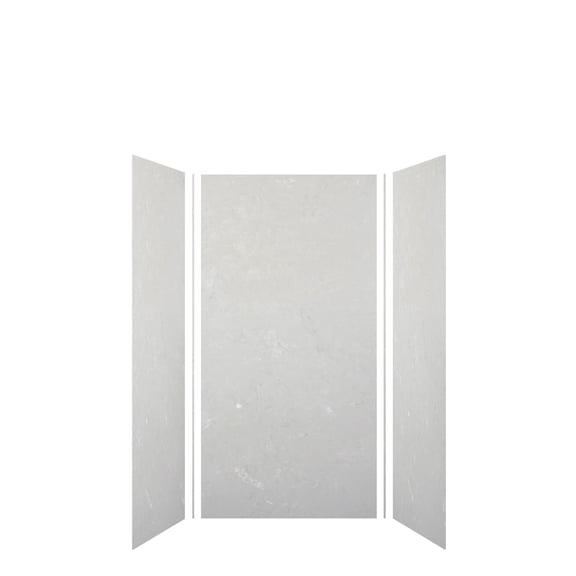 Transolid Swk363672 Saramar 36" W X 36" D X 72" H Three Panel Shower Wall Kit - Lunar