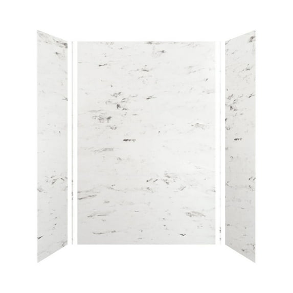 Transolid Swk483672 Saramar 48" W X 36" D X 72" H Three Panel Shower Wall Kit - White