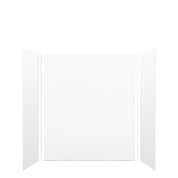 Transolid Swk603672 Saramar 60" W X 36" D X 72" H Three Panel Shower Wall Kit - White