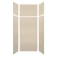 thumbnail image 1 of Transolid Swkx36367224 Saramar 36" W X 36" D X 96" H Six Panel Shower Wall Kit - Cashew, 1 of 5