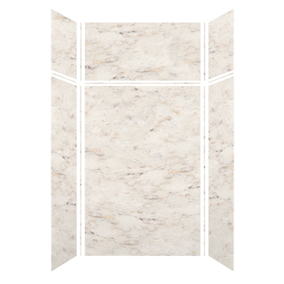 Transolid SWKX48367224-48V Saramar 48" W X 36" D X 96" H Six Panel Shower Wall Kit -