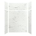 thumbnail image 1 of Transolid Swkx60367224 Saramar 60" W X 36" D X 96" H Six Panel Shower Wall Kit - White, 1 of 5