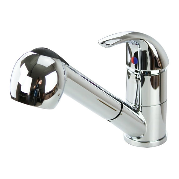 Transolid T3521-PC Laundry Faucet with Pull-Out Spray in Polished Chrome