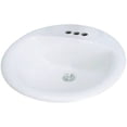 thumbnail image 1 of Transolid TL- Self-Rimming Drop-in 4in Centerset Preston Lavatory in White, 1 of 2