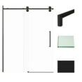 thumbnail image 1 of Transolid Tpbt608010c-T 80" High X 59" Wide Bypass Frameless Shower Door - Black, 1 of 7