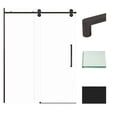 thumbnail image 1 of Transolid TBD608010C-R-MB 80" High X 59" Wide Bypass Frameless Shower Door - Black, 1 of 7
