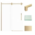 thumbnail image 1 of Transolid Tpbt608010c-S 80" High X 59" Wide Bypass Frameless Shower Door - Bronze, 1 of 7