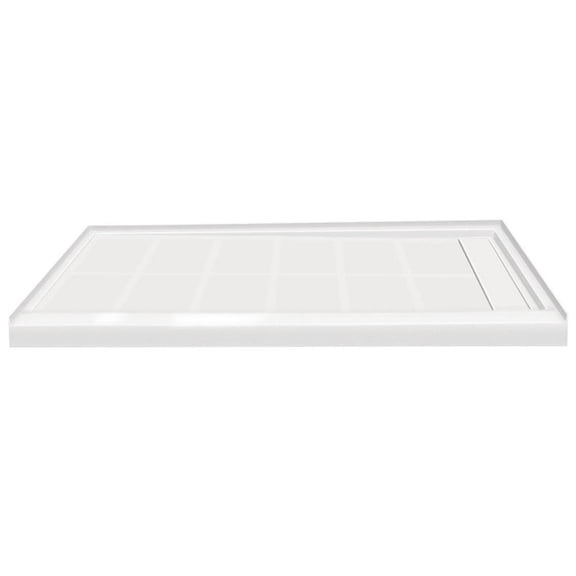 Transolid FL6034R-31 Fl-Series 60" X 34" Rectangular Shower Base - White