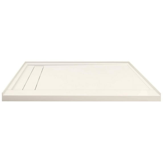 Transolid Trs_Flu6032l Flu-Series 60" X 32" Rectangular Shower Base - Cameo