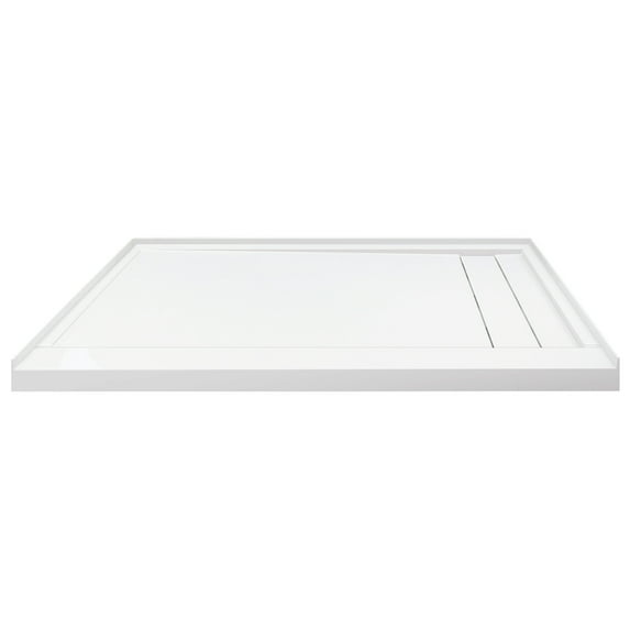 Transolid Trs_Flu6032r Flu-Series 60" X 32" Rectangular Shower Base - White