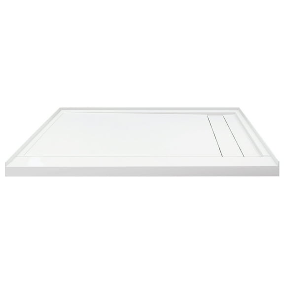 Transolid Trs_Flu6032r Flu-Series 60" X 32" Rectangular Shower Base - White