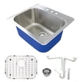 thumbnail image 1 of Transolid Trs_K-Mtsb252212-3 Meridian 25" Drop In Single Basin Stainless Steel Utility, 1 of 7