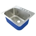 thumbnail image 1 of Transolid Trs_Mtsb252212-5 25" Drop In Single Basin Stainless Steel Utility Sink - Brushed, 1 of 7