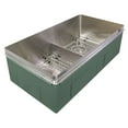 thumbnail image 1 of Transolid RDE321710 32-in X 17-in Rimless Double Bowl Kitchen Sink, Stainless Steel, 1 of 7