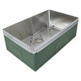 thumbnail image 1 of Transolid RSB291810 29-in X 18-in Rimless Single Bowl Kitchen Sink, Stainless Steel, 1 of 7