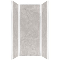 Transolid Twk363696-T Titan 96" High X 36" Wide X 36" Deep Textured Concrete Shower Wall