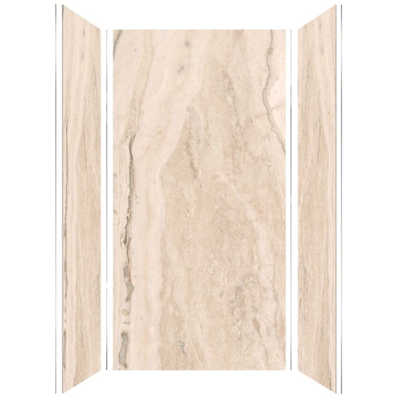 Transolid TWK483696-KI32H Titan 96" High X 48" Wide X 36" Deep Matte Honed Shower Wall Kit