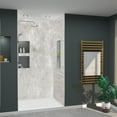thumbnail image 1 of Transolid TWK483696-KI34T Titan 96" High X 48" Wide X 36" Deep Textured Concrete Shower, 1 of 7