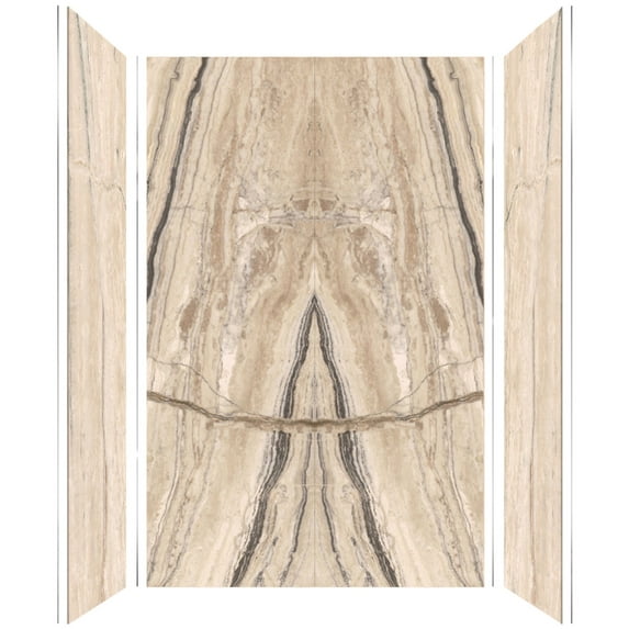 Transolid Twk604896b-G Titan 96" High X 60" Wide X 48" Deep High Gloss Bookmatch Shower