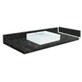 thumbnail image 1 of Transolid VT43.5x22-1RV-4L-A-W-1 43.5 in. D Quartz Vessel Vanity Top with Single Hole and Rectangular Vessel Sink, Interlude, 1 of 6