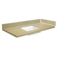 thumbnail image 1 of Transolid VT49x22-1KU-3X-A-W-8 49 in. D Quartz Vanity Top with 8 in. Widespread and Rectangular Undermount Sink, Nature's Path, 1 of 6