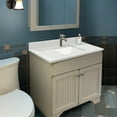 thumbnail image 1 of Transolid Vt28x22-1Ku-4 Silestone 28" Quartz Vanity Top - Stellar Snow, 1 of 7