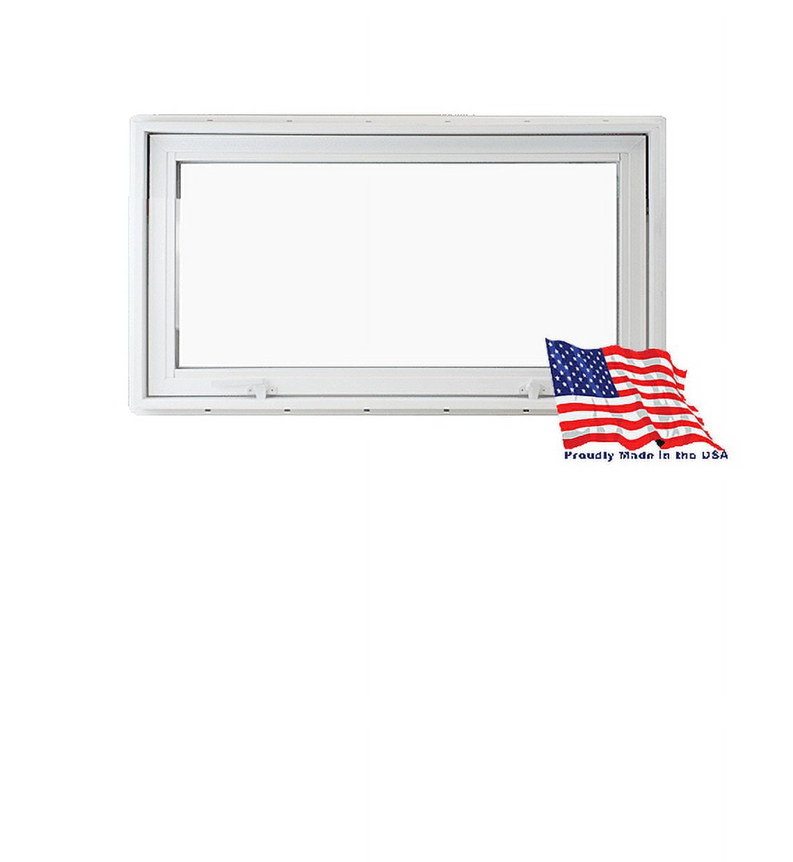 Transom Awning Window Insulated PVC 30 x 16 Inward Awning Window Shed