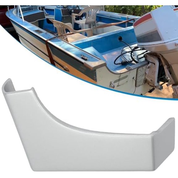 Transom End Cap Bracket Corner Guard Protector for Starcraft Boat Starboard, Boat Transom End Cap for Older Starchief Chieftain Jet & More Models, Left Resin$$Watercraft