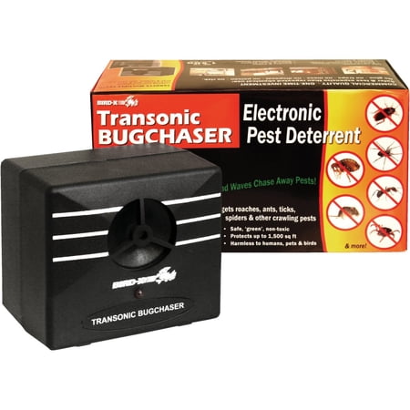 BIRD-X INC Bird-X Transonic Bug Chaser Electronic Pest Deterrent - Repellent for Ants - Indoor Use — Residential Use, Standard Application