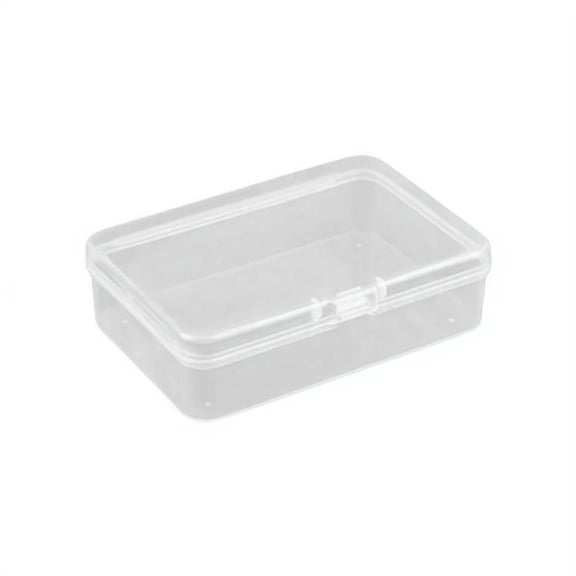Transp-arent Plastic Storage Box Set, Multi-Purpose Organizer Case for Data Cable, Earphone, Card, Small Accessories, Portable Divided Storage Container