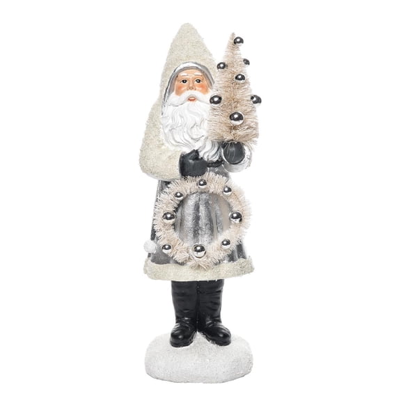 Transpac 15 in Multicolor Christmas Old World Santa Figurine Decorative Polyresin Holiday Decor