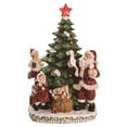 thumbnail image 1 of Transpac 16.75 in Multicolor Ceramic Christmas Light Up Tree with Santa Decorative Object for Holiday Decor, 1 of 1