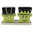 thumbnail image 1 of Transpac 2.75In Frankenstein & Bride Salt & Pepper, Dolomite, Plate Trick Or Treat Tho1450, 1 of 3