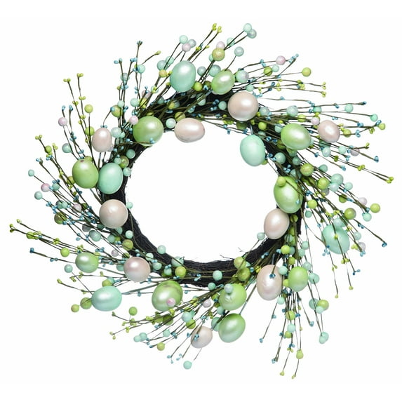 Transpac 24" Pastel Easter Egg Wreath