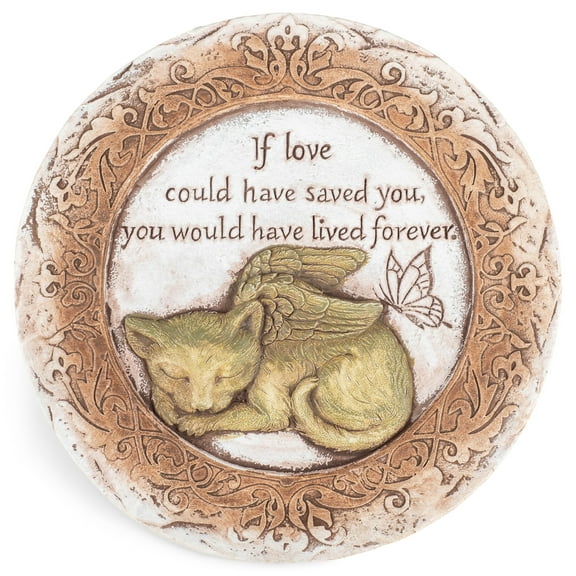 Transpac A5802 If Love Could Have Saved You Would Have Lived Forever Angel 10 inch Cement Garden Memorial Bereavement Stepping Stone