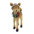 thumbnail image 1 of Transpac Deer W/Santa Hat - 1 Deer 7.5 Inch, Polyresin - Reindeer Christmas Y7680 Right, 1 of 3