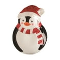 thumbnail image 1 of Transpac 15.16 in Multicolor Christmas Penguin Glass Platter Perfect for Holiday Serving and Festive Decor, 1 of 1