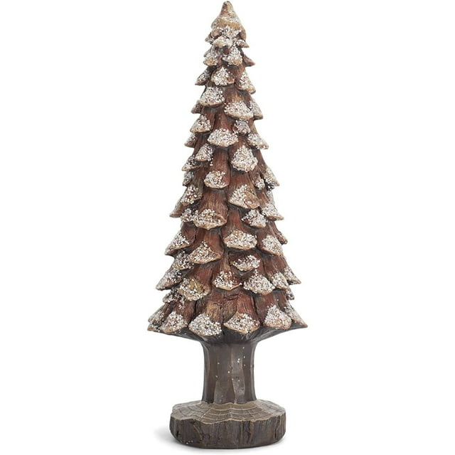 Transpac Large Resin Pinecone Snow Tree