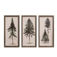 thumbnail image 1 of Transpac MDF Beaded Edge Winter Tree Box Décor 3 Assorted, 1 of 1