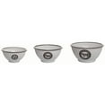 thumbnail image 1 of Transpac Metal 10.5 in. Off-White Spring Enamelware Farmers' Market Mixing Bowls Set of 3, 1 of 2