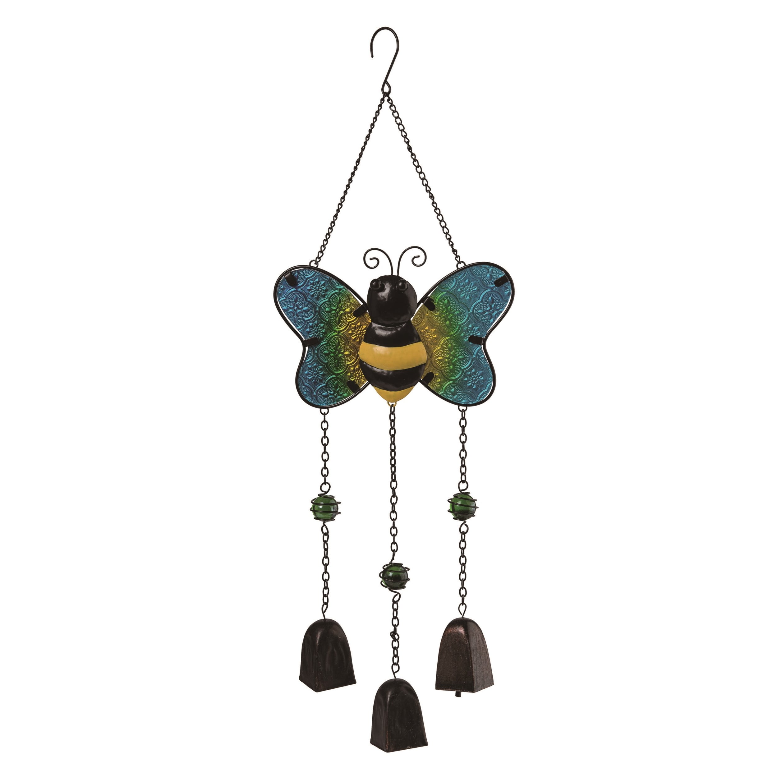 Colorful Metal Butterfly and Bee Wind Chime for Lawn