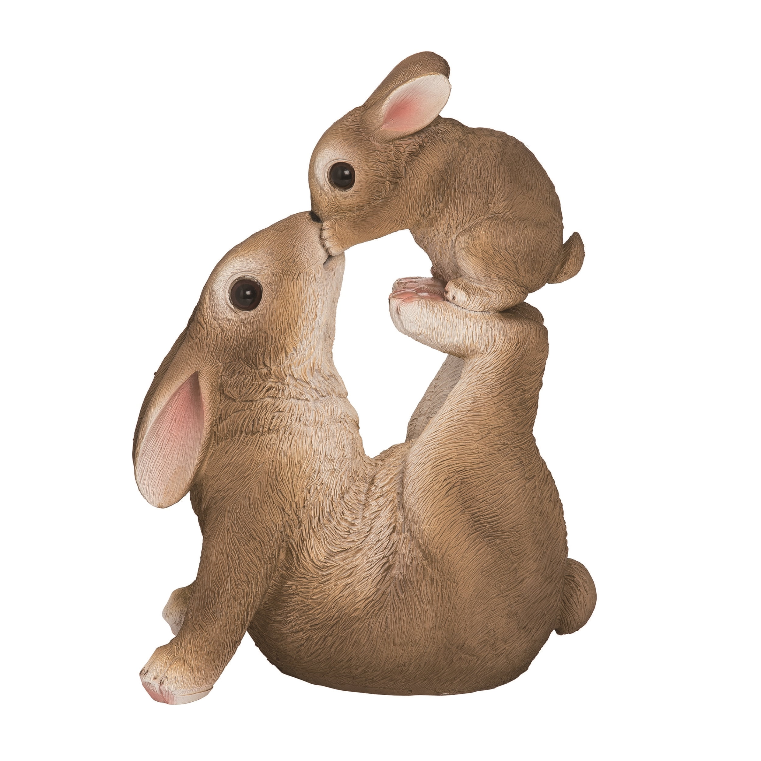 Retro Brown Resin Easter Bunny Figurine