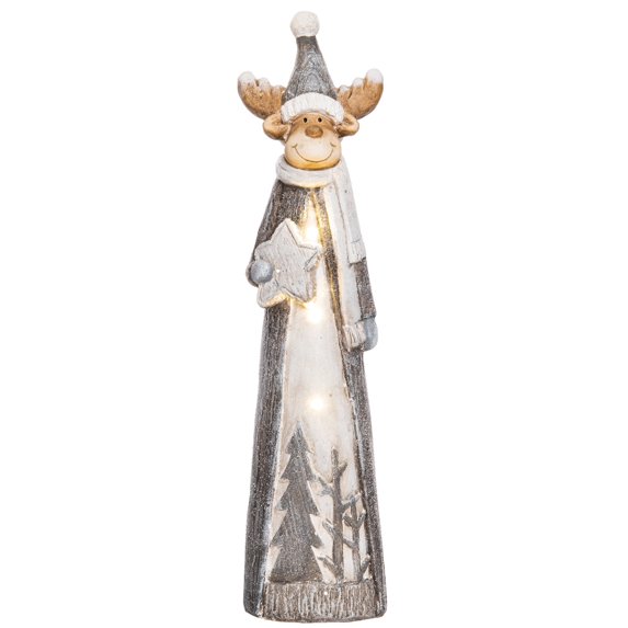 Transpac Resin 19.25 in. Multicolored Christmas Light Up Decor