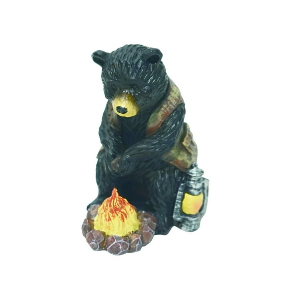 Transpac Resin 4.5 in. Multicolor Spring Bear with Fire Fig - N/A