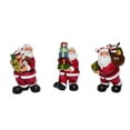 thumbnail image 1 of Transpac SET/3 Resin Traditional Santa Holding Gifts Figure 3.75"x2.75"x6.75"H, 1 of 1