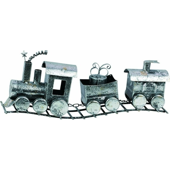 Transpac 15" Metal Silver Train