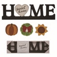 thumbnail image 1 of Transpac Multicolor Christmas Wood Interchangeable Peg Decor Set of 5 Wall Sign Panels for Holiday Home Decor, 1 of 1